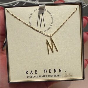 Rae Dunn “M” necklace